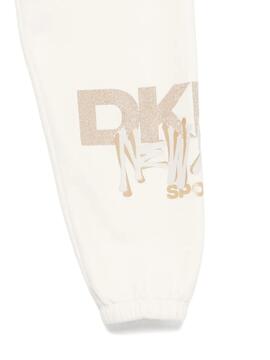 Pantalón DKNY Sport Logo Graffiti Crudo 