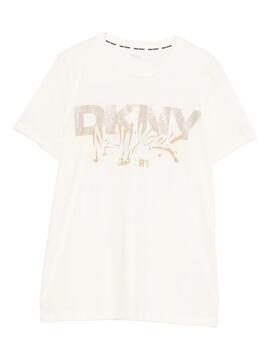 Camiseta DKNY Sport Logo Graffiti Cruda 