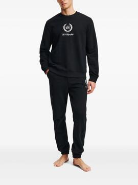 Pantalón Karl Lagerfeld Hotel Karl Crest Negro