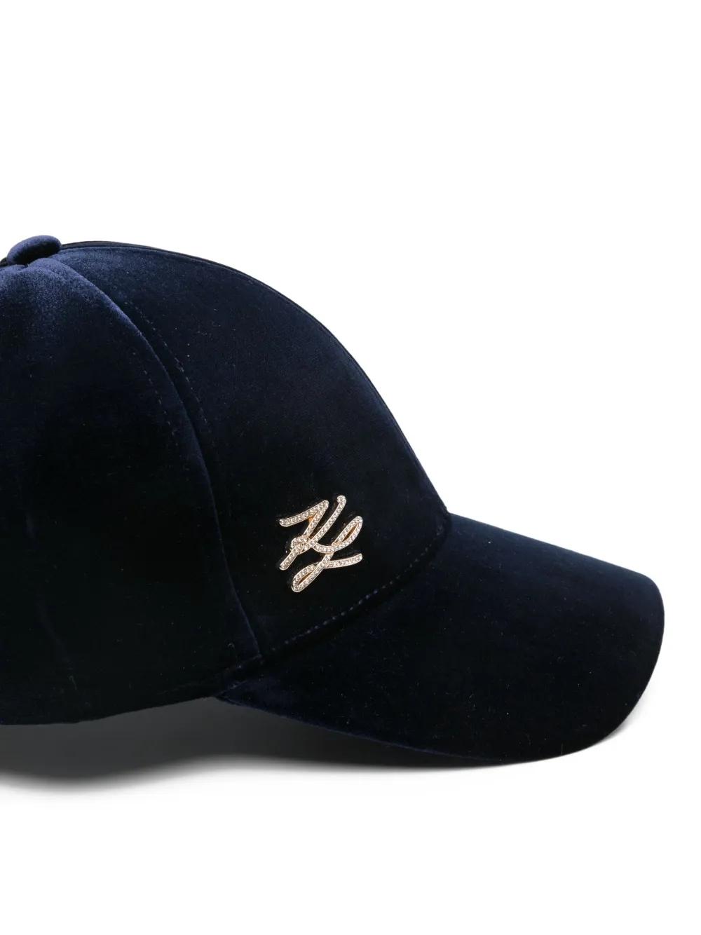 Gorra Karl Lagerfeld K/Autograph Velvet Azul