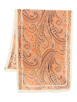 Bufanda ETRO Boheme Paisley Naranja
