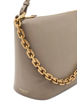 Bolso Shopper Hobo Emporio Armani mediano Beige