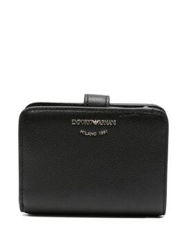 Cartera Emporio Armani plegable de piel
