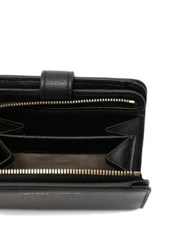 Cartera Emporio Armani plegable de piel