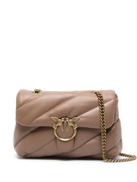 Bolso Pinko Love Puff Classic Biscotto