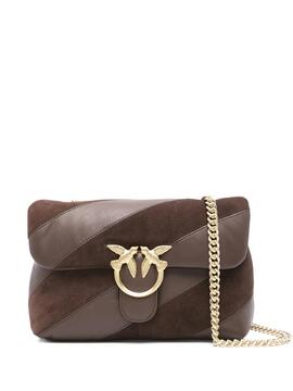 Bolso Pinko Love Puff Classic Duo Marrón