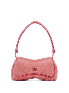Bolso Diesel Play Clutch Furry Rosa