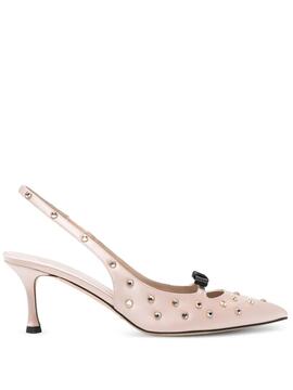 Slingback N21 Nude Ribbon Strass