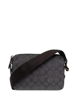 Bolso Coach Cruzado Charter 19 En Lona De Firma