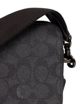 Bolso Coach Cruzado Charter 19 En Lona De Firma