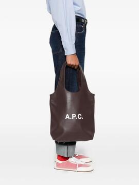 Bolso A.P.C. Tote Ninon Small Marrón