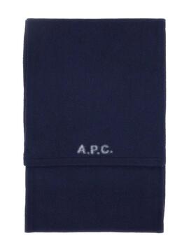 Bufanda A.P.C. Écharpe William Azul