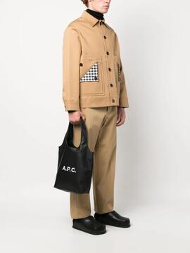 Bolso A.P.C. Tote Ninon Small Negro