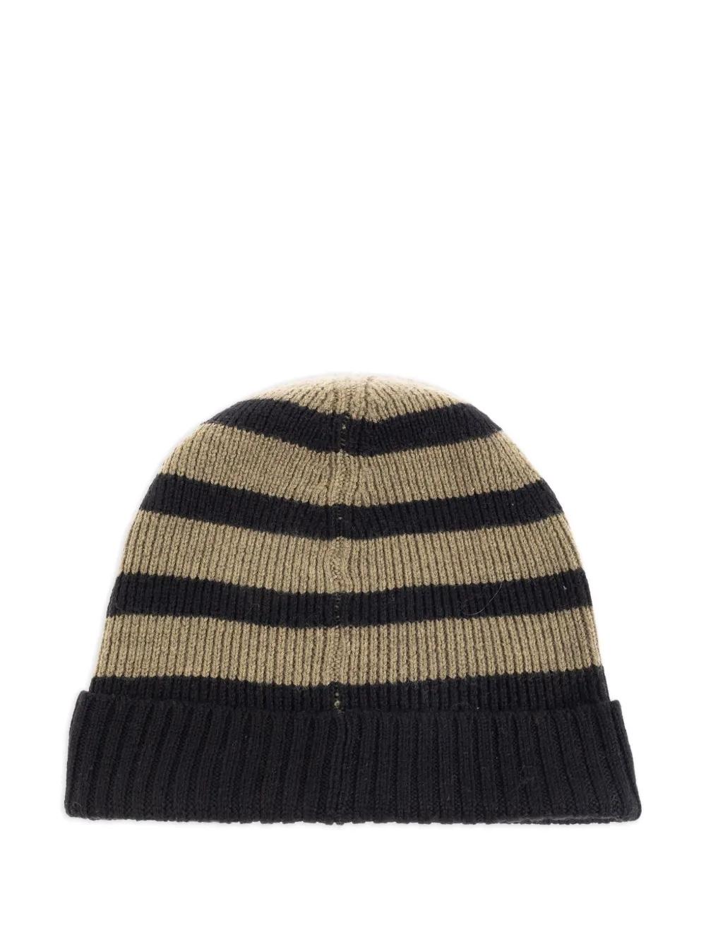 Gorro A.P.C. Bonnet Martin Rayas Oscuro
