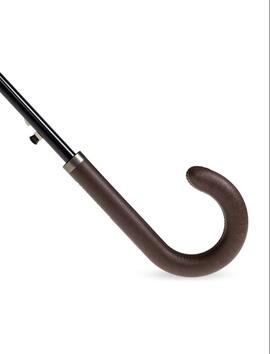 Paraguas Moschino Pintstripe Grande Marrón