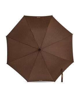 Paraguas Moschino Pintstripe Grande Marrón