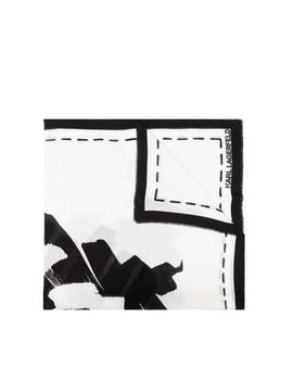 Pañuelo Karl Lagerfeld negro/blanca K/Ikonik Graffiti Scarf