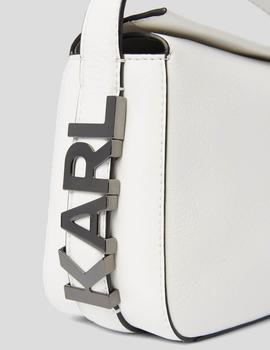 Bolso Karl Lagerfeld blanco K/Letters Small Shoulderbag
