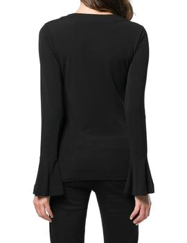 Blusa Michael Kors negra Lace Up Sweatshirt