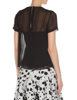 Blusa Marc by Marc Jacobs negra Marquee Georgette Top