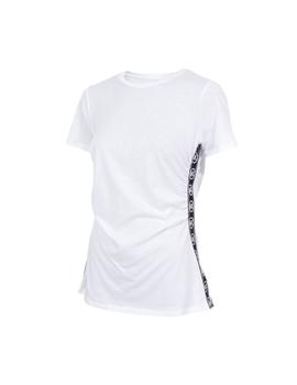 Camiseta Michael Kors blanca Ruched T-shirt
