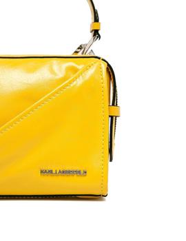 Bolso Karl Lagerfeld amarillo K/Slash Small Top Handle