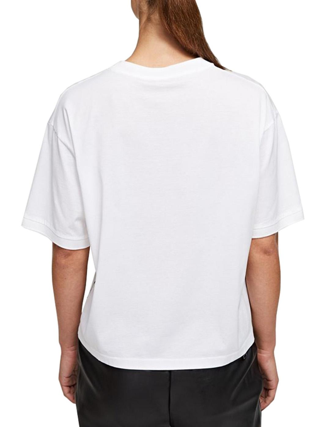 Camiseta Karl Lagerfeld blanca Mercerized Rue St Guillaume