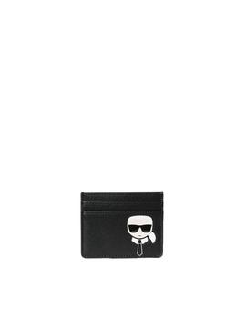 Tarjetero Karl Lagerfeld negro Ikonik Classic Card Holder