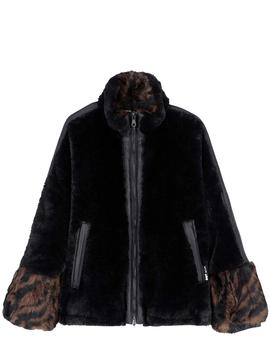 Abrigo negro Nero Teddy Fur