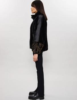 Abrigo negro Nero Teddy Fur