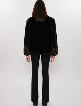 Abrigo negro Nero Teddy Fur