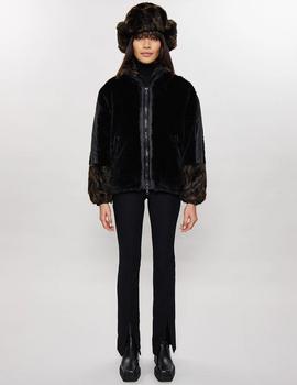 Abrigo negro Nero Teddy Fur