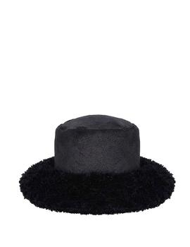 Sombrero Reversible negro de pelo