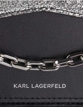 Bolso Karl Lagerfeld plateado K/Seven Shoulder Bag
