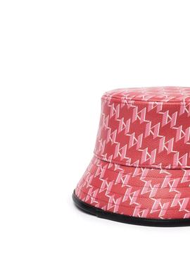 Gorro K/Monogram bucket hat rojo