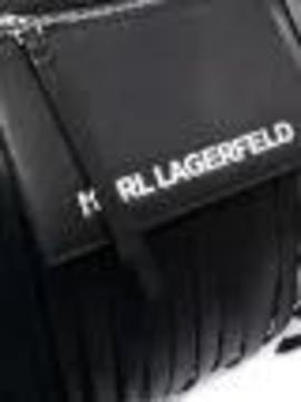 Bolso k/fringe hobo Karl Lagerfeld negro