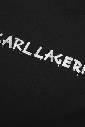Camiseta Karl Lagerfeld negra Graffiti