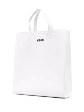 Bolso MSGM shopper white alto