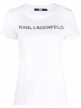 Camiseta Karl Lagerfeld bl elongated zebra logo