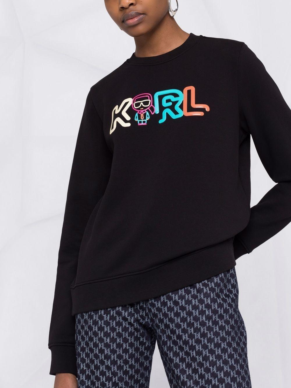 Sudadera Karl Lagerfeld negra jelly mini karl logo