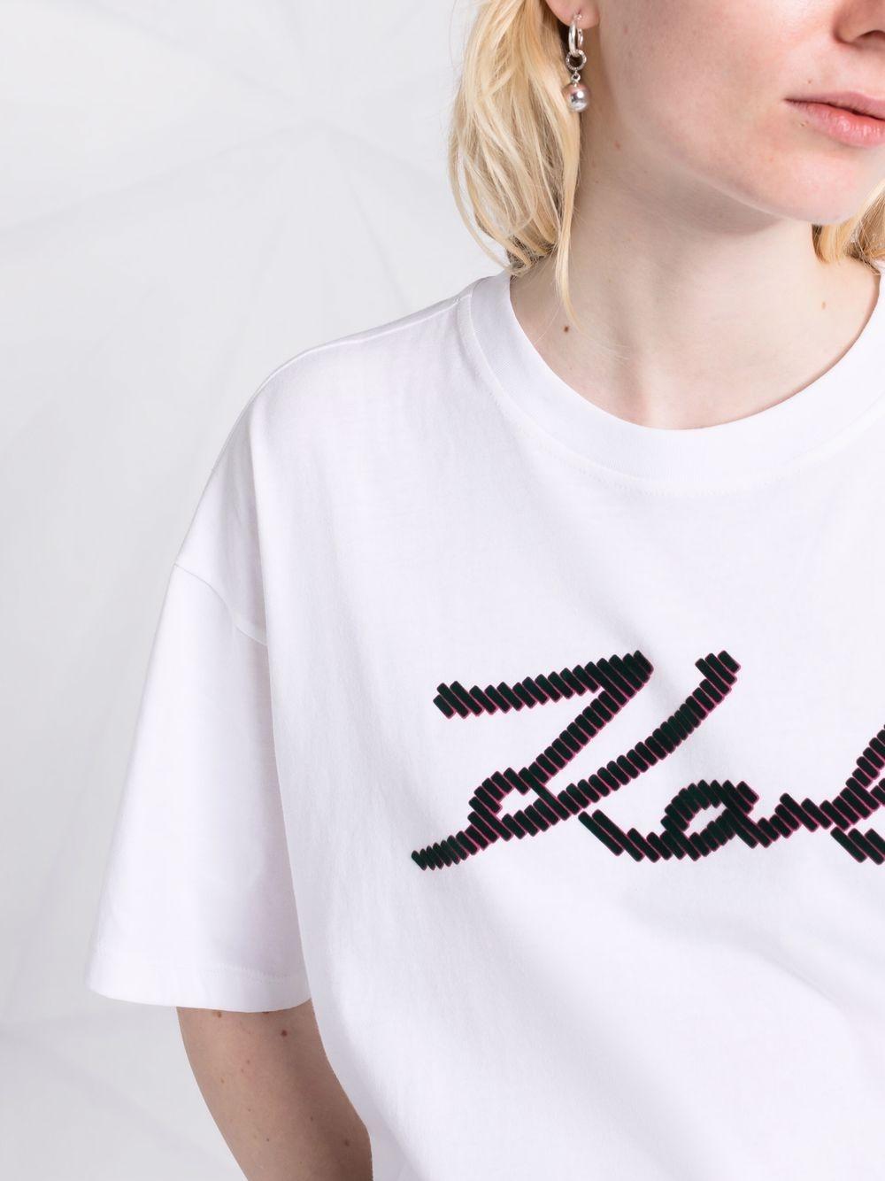 Camiseta Karl Lagerfeld blanca logo t-shirt