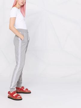 Pantalón Karl Lagerfeld gris logo tape sweat pants