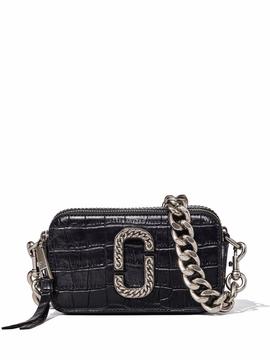 Bolso Marc Jacobs The Croc Snapshot Leather Black