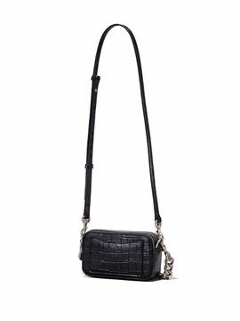 Bolso Marc Jacobs The Croc Snapshot Leather Black