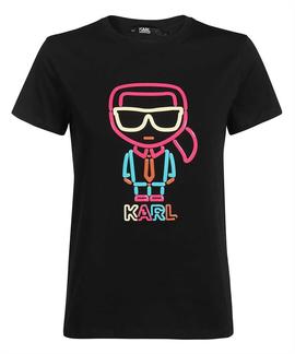 Camiseta Karl Lagerfeld negra jelly karl logo