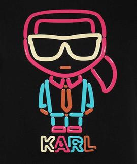 Camiseta Karl Lagerfeld negra jelly karl logo