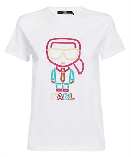 Camiseta Karl Lagerfeld blanca jelly karl logo