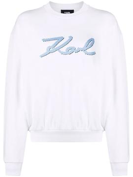 Sudadera Karl Lagerfeld bl logo blouson sweatshirt