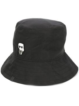 Gorro Karl lagerfeld negro k/ikonik bucket hat