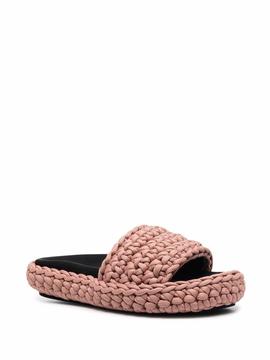 Sandalias nude slippers crochet